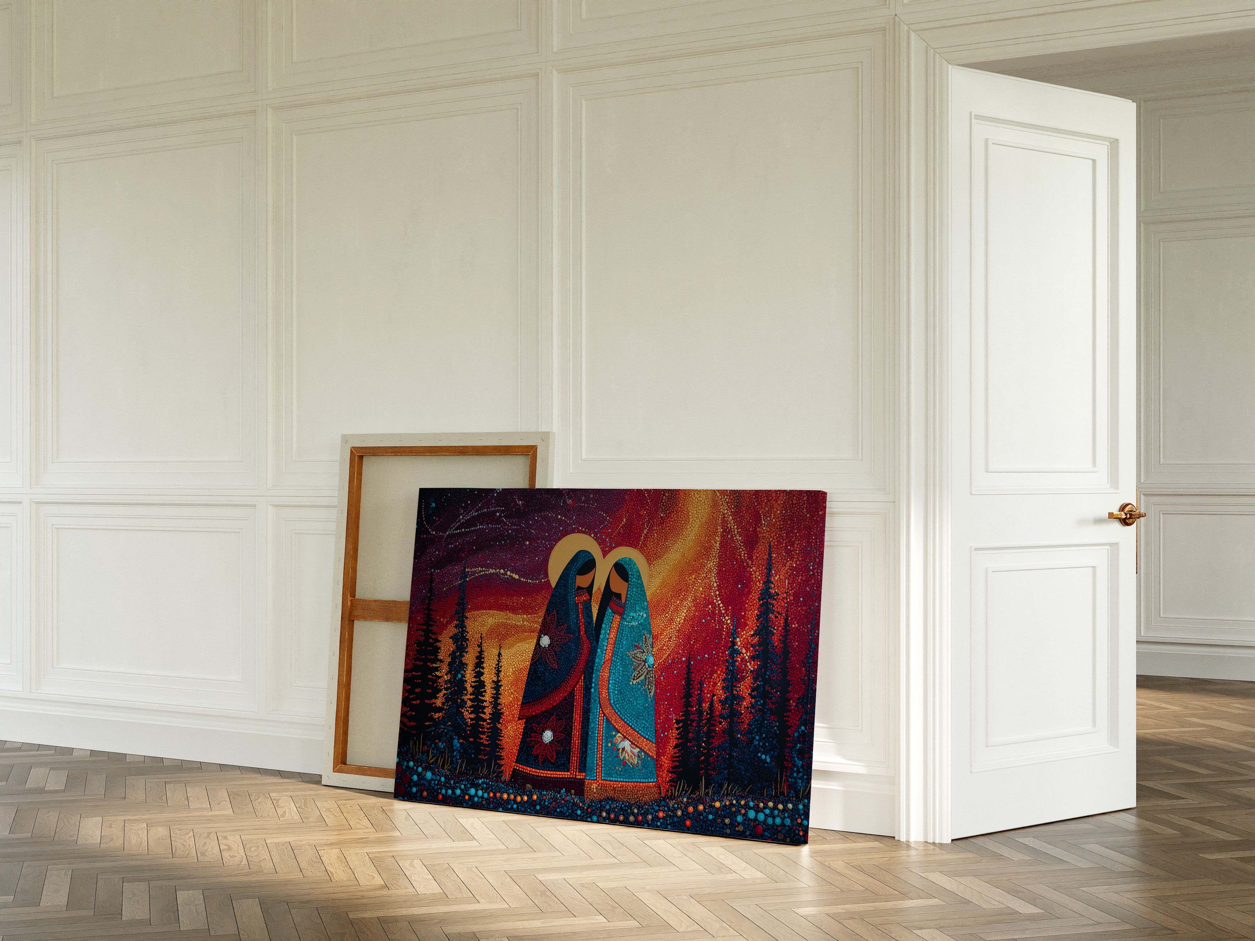 Sacred Dance Among Northern Lights