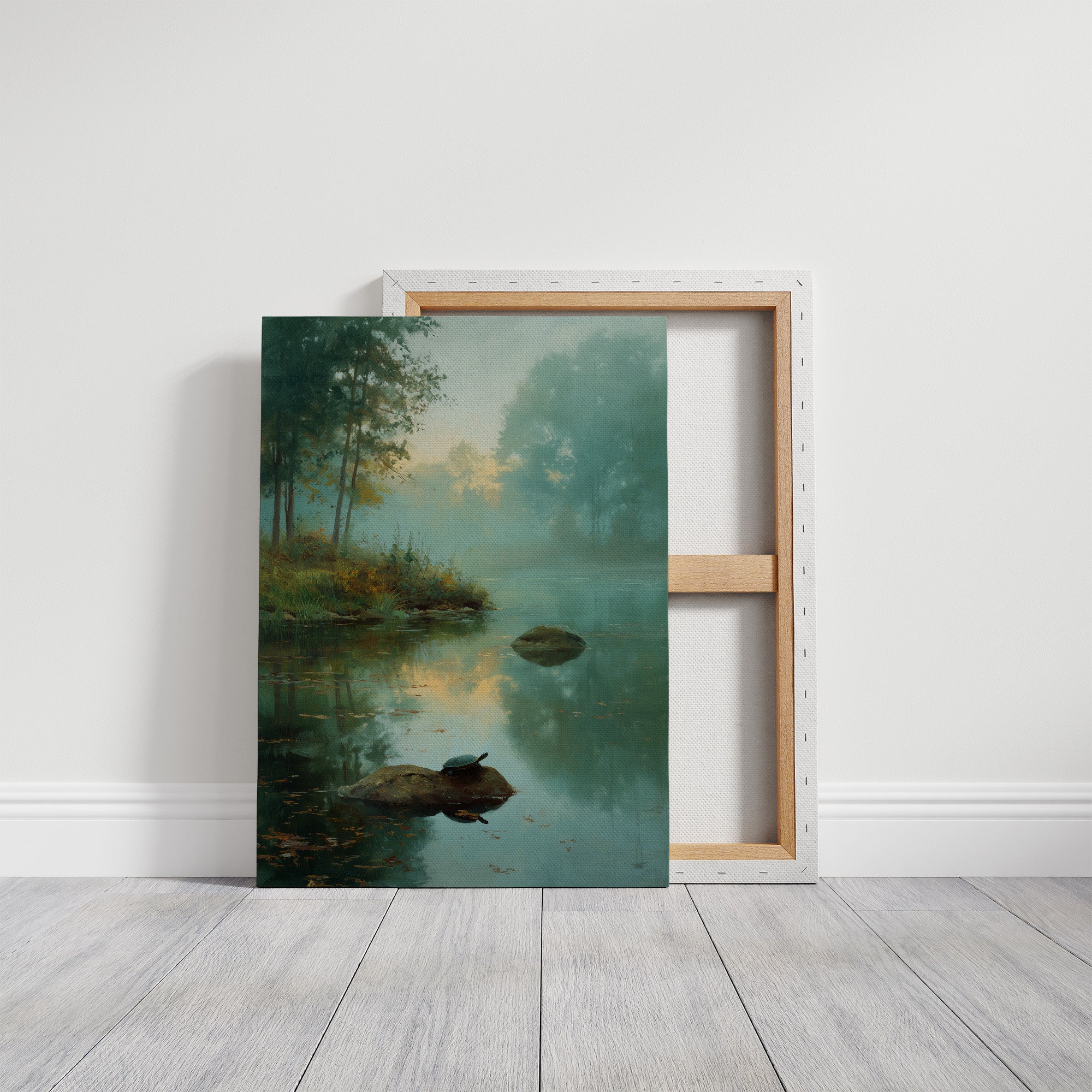 Turtle's Rest In Morning Mist