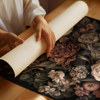Velvet Blooms Against Midnight Walls