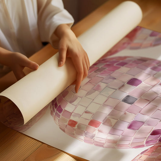 Blush Ballroom: Disco Spheres in Pink