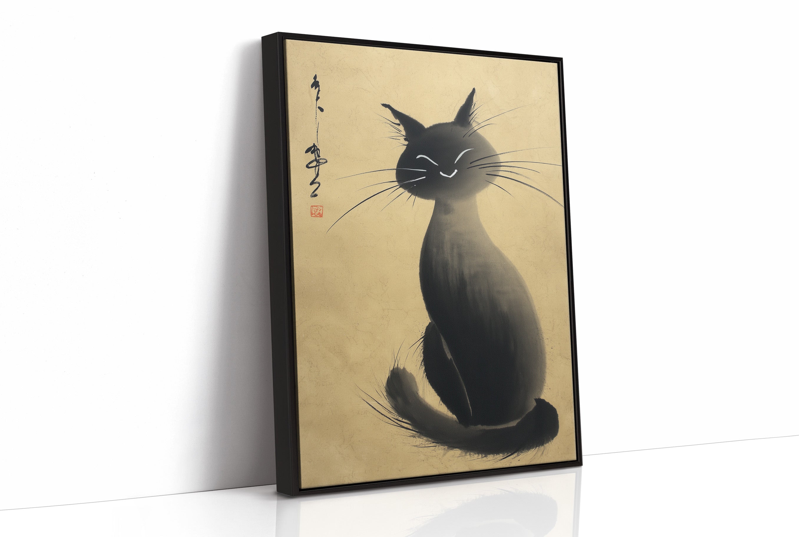 Midnight Cat Grins At Dawn