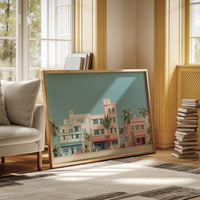 Pastel Dreams Along Ocean Drive