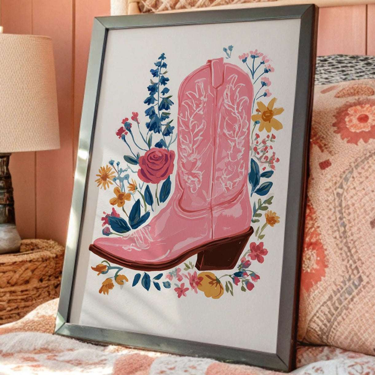 Wildflower Cowgirl Dreams - Pink Western Boots