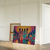 Sacred Garden Sings Through Stained Glass