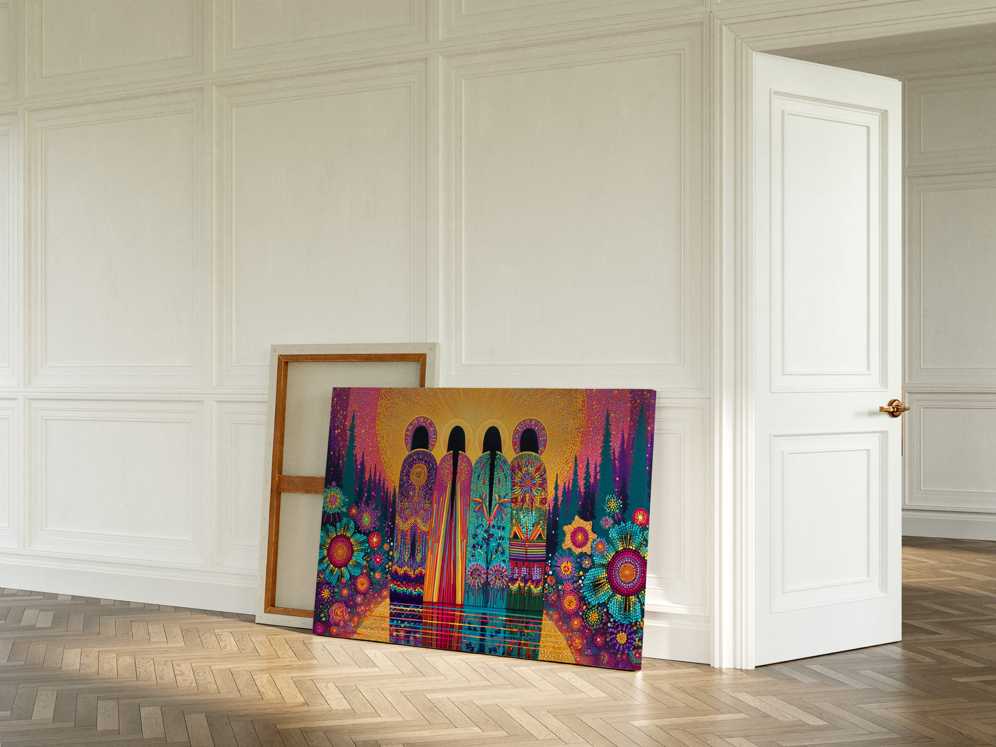 Sacred Garden Sings Through Stained Glass