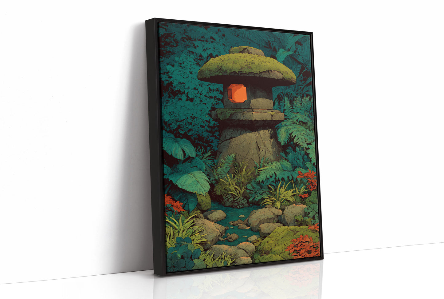 Lantern by the Stream