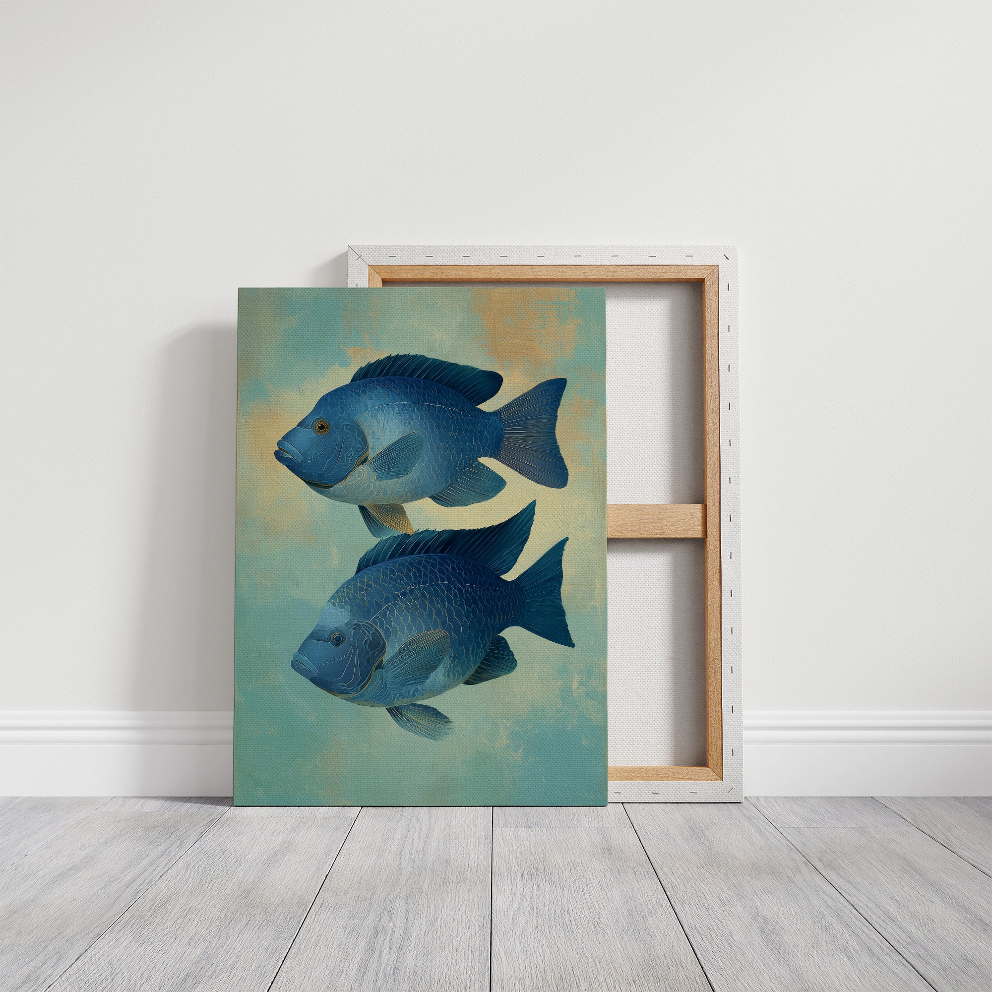 Sapphire Duet Glides Through Mist