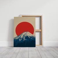 Crimson Sun Over Fuji