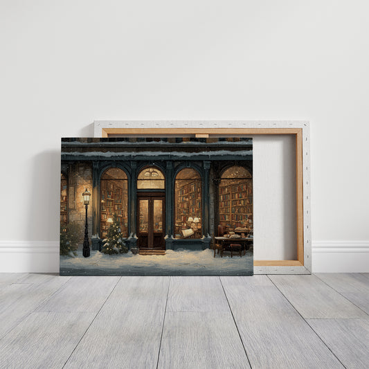 Winter Tales Behind Glowing Windows