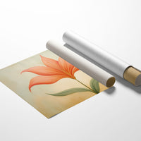 Coral Lily Basks In Golden Hour