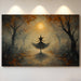 Moonlit Dance Through Autumn's Path