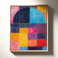 Colors Dance Through City Windows