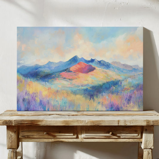 Lavender Fields Meet Coral Mountains