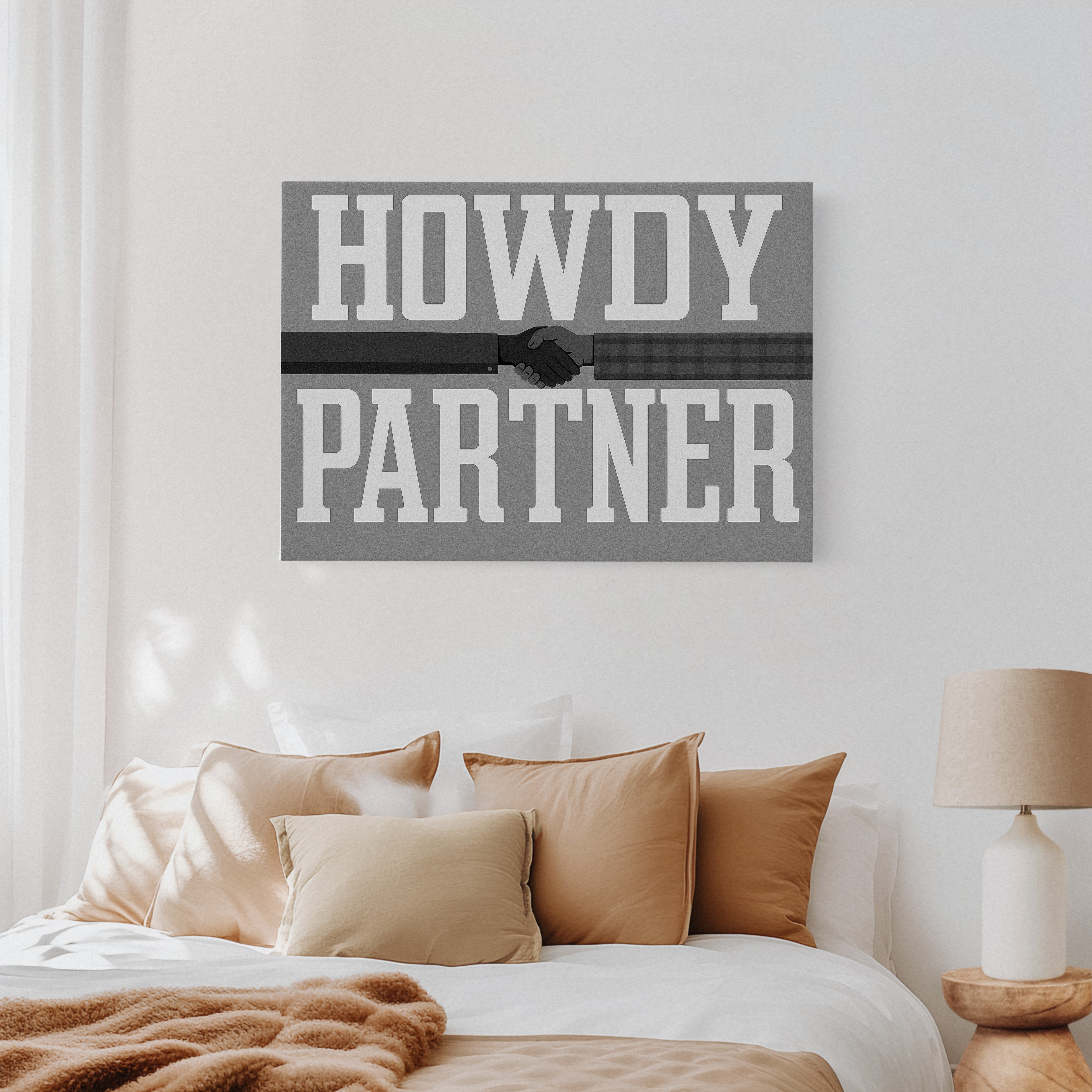 Howdy Partner Vintage Western Greeting