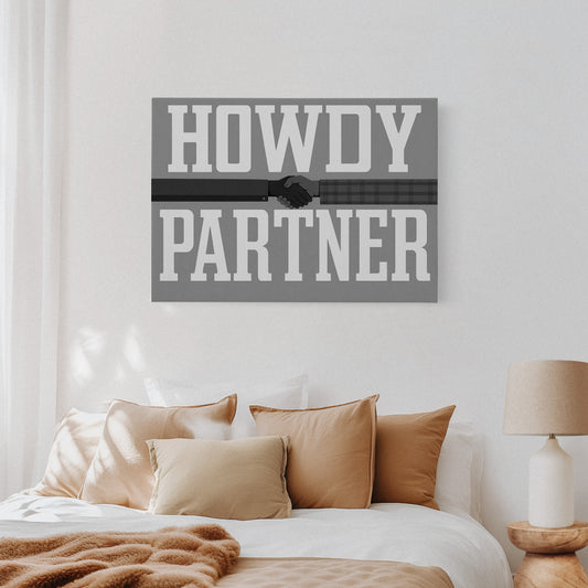 Howdy Partner Vintage Western Greeting