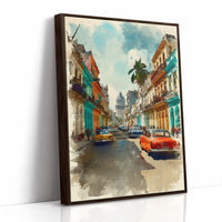 Vintage Havana Street in Sunlight