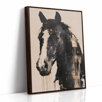 Ink Drip Horse Portrait