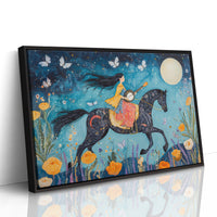 Moonlit Melody on Midnight Horseback