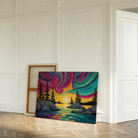 Northern Lights Paint Summer Waters