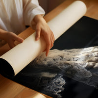 Delicate Bones Behind Lace Curtains