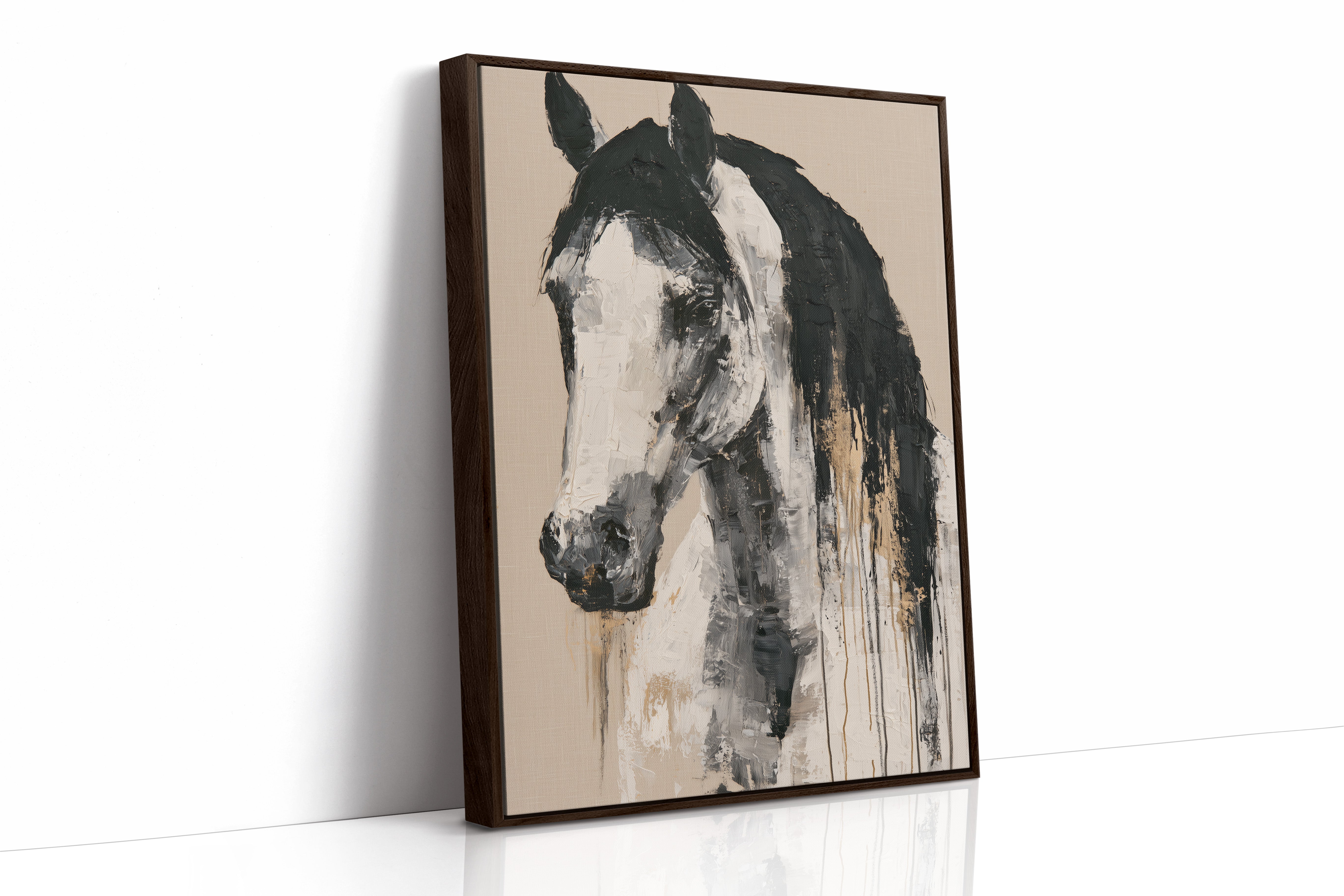 Drip Painted Stallion Study