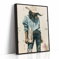 Denim, Dust, and a Wide Brim