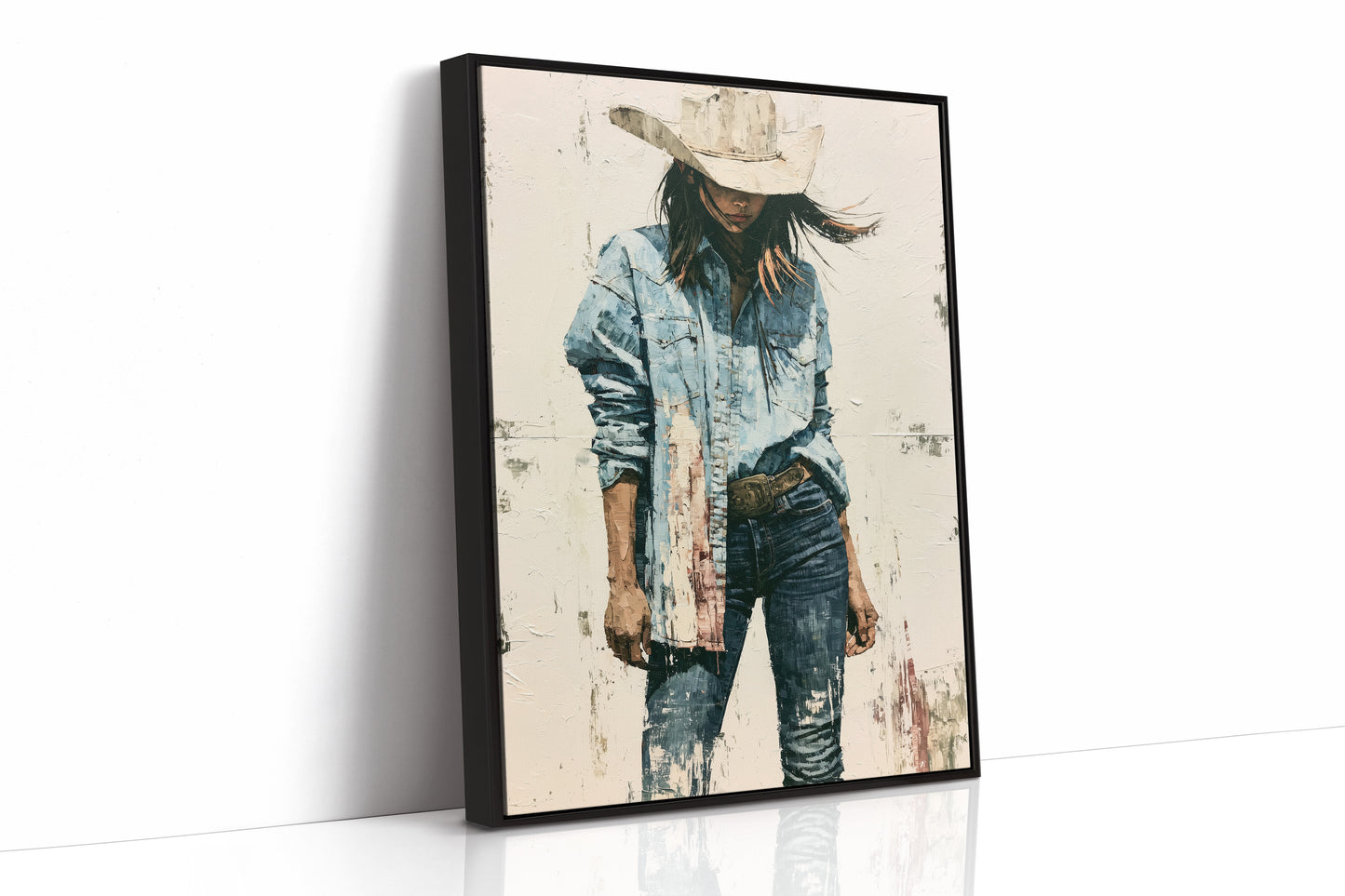 Denim, Dust, and a Wide Brim