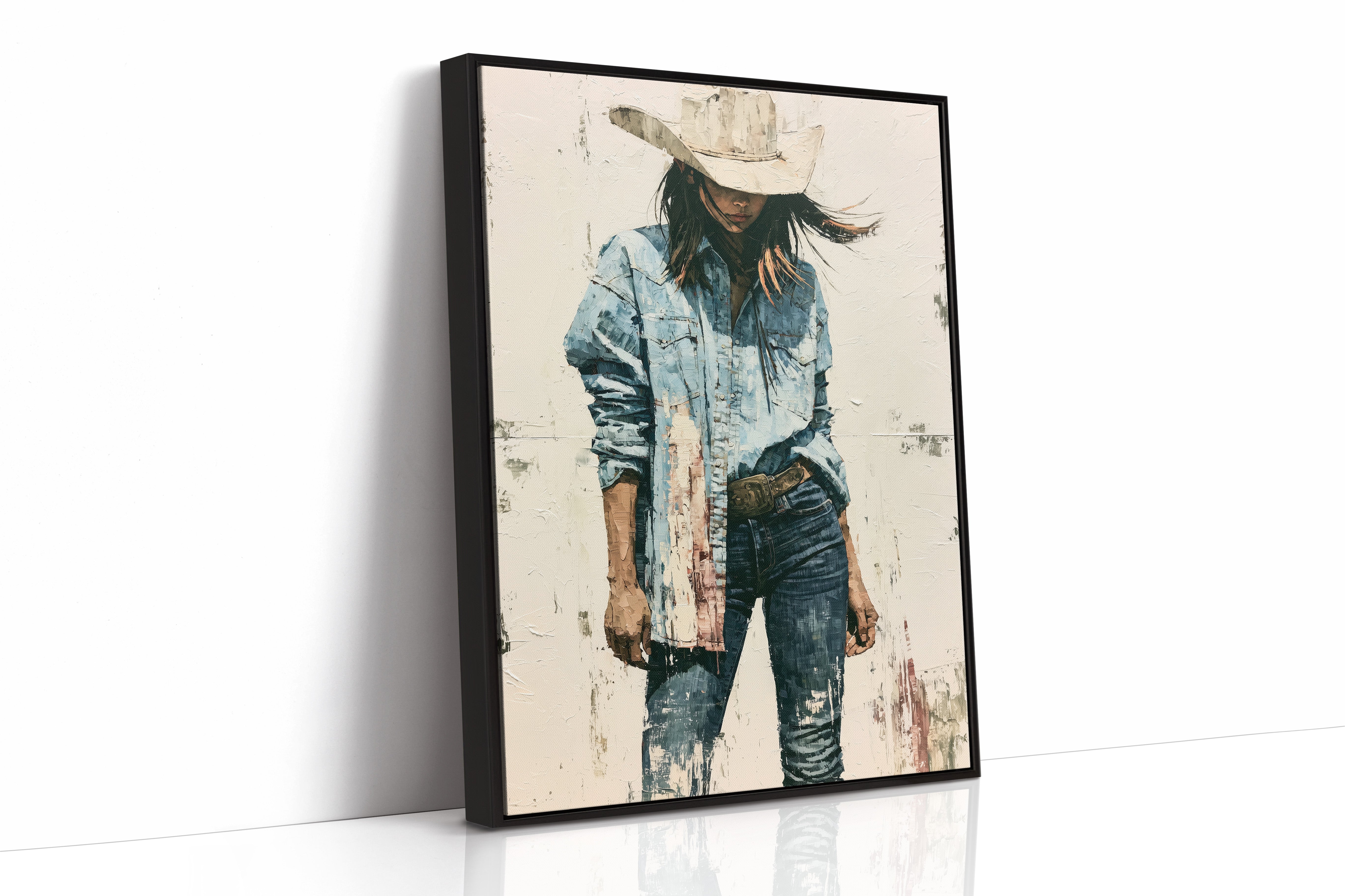 Denim, Dust, and a Wide Brim