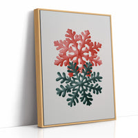 Two Snowflakes, Christmas Colors
