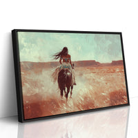 Spirit Rider Through Painted Canyons