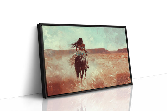 Spirit Rider Through Painted Canyons