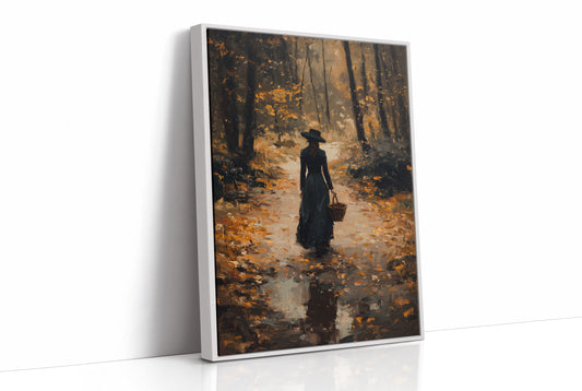 Autumn Path Beckons Her Forward