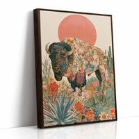 Bison in Bloom, Same Species as the Longhorn