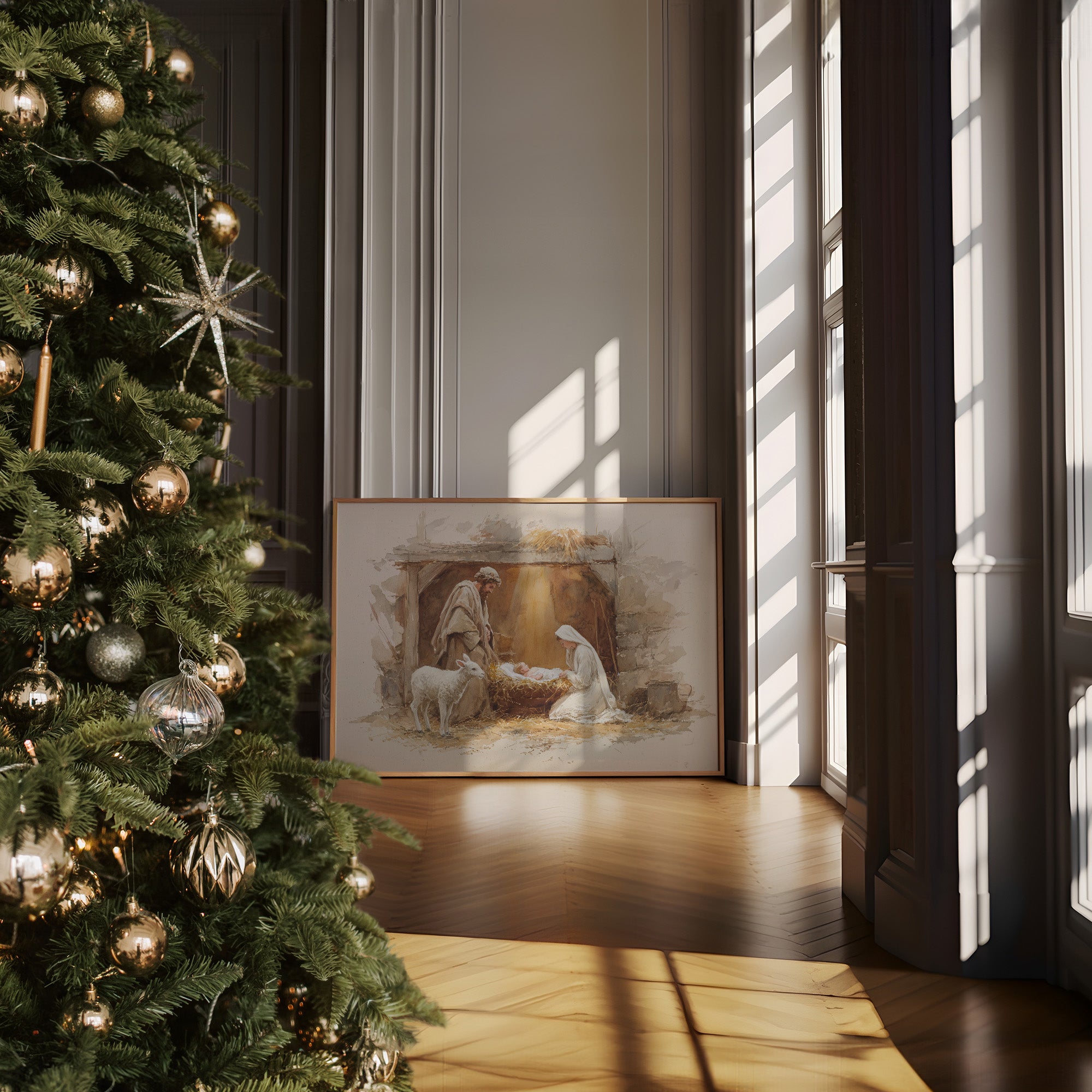 Sacred Light Illuminates Winter's Night