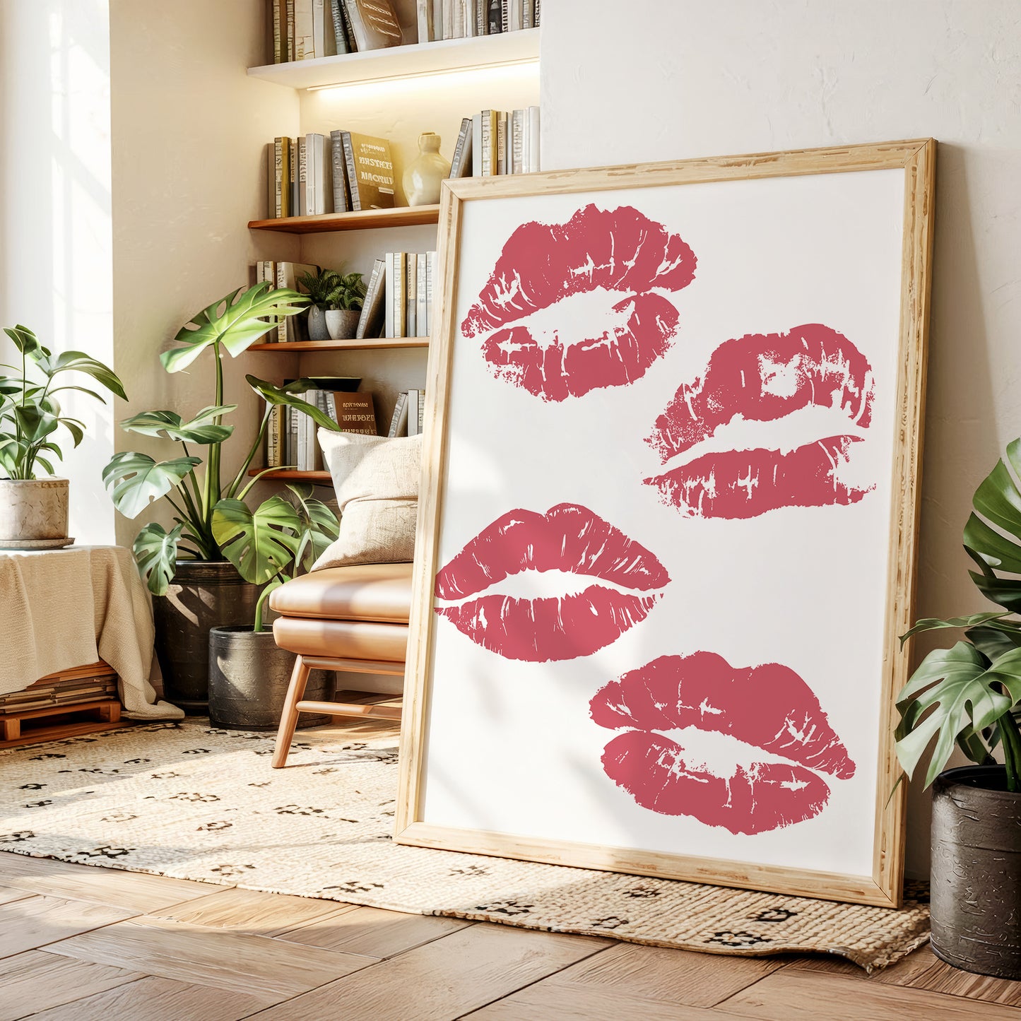 Coral Kisses Paint Modern Romance