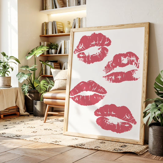 Coral Kisses Paint Modern Romance