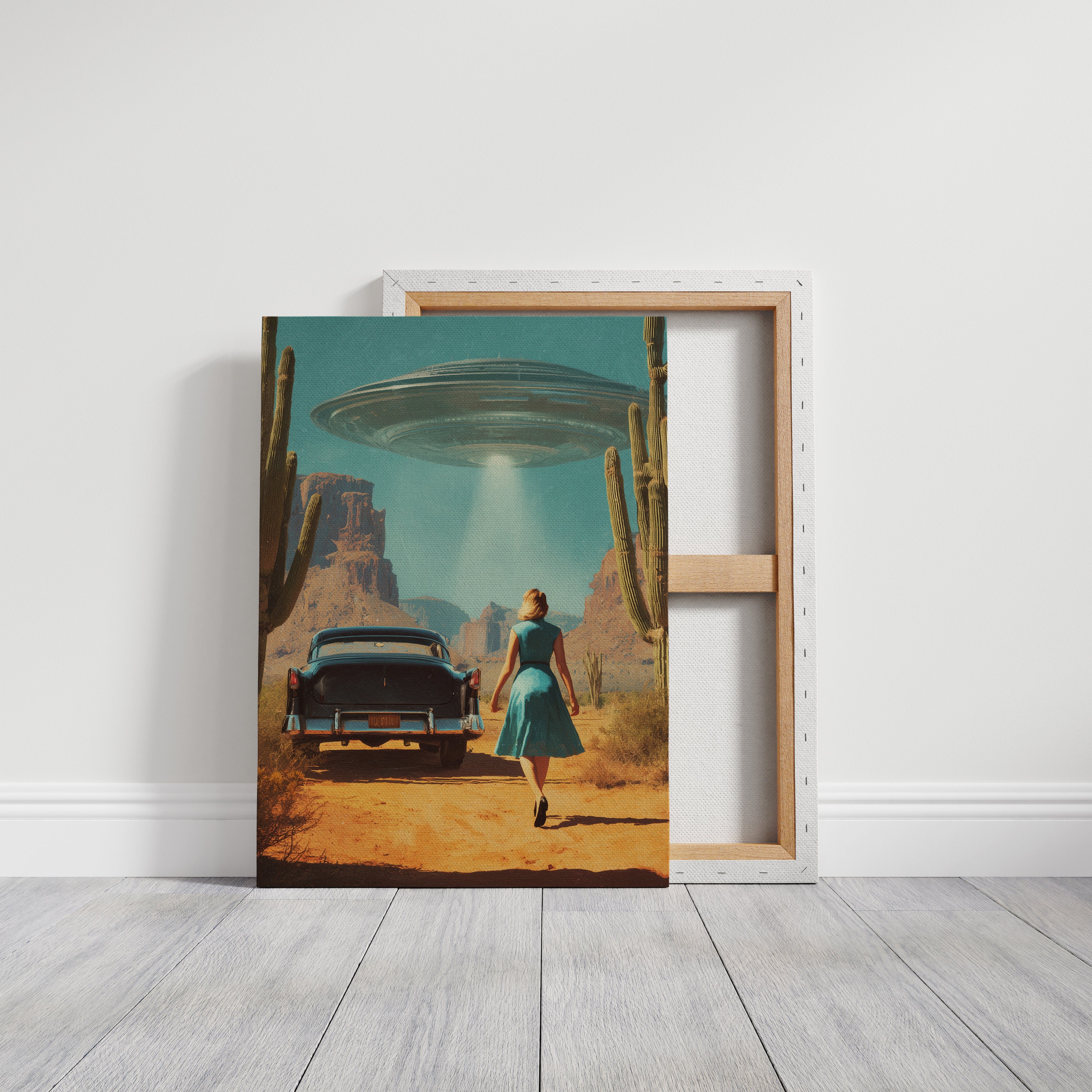 Desert Roads Meet Alien Skies