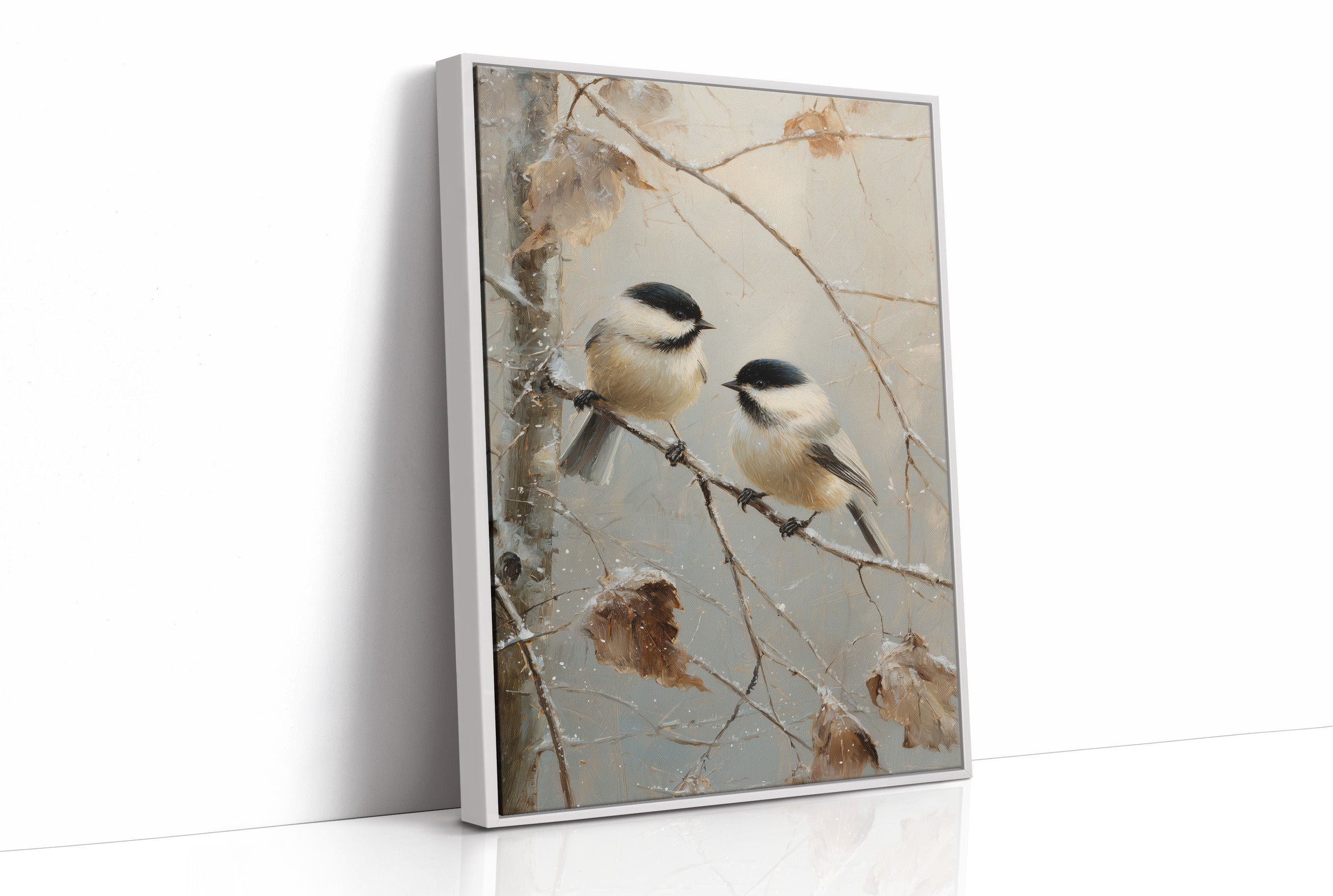 Winter Chickadees Share Morning Secrets