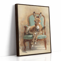 Regal Donkey Claims Velvet Throne