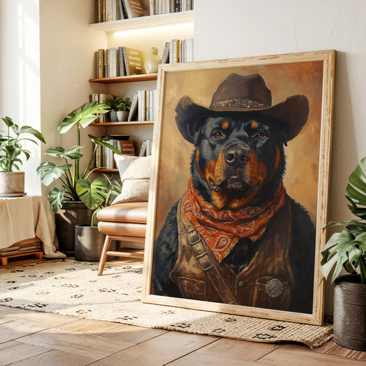 Rottweiler Ranger in the Wild West