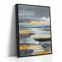 Coastal Mist Meets Golden Shore