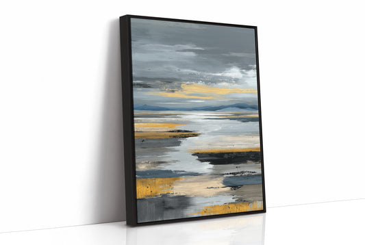 Coastal Mist Meets Golden Shore