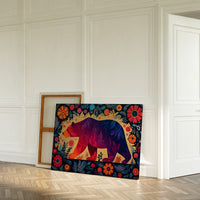 Twilight Bear Among Summer Blooms