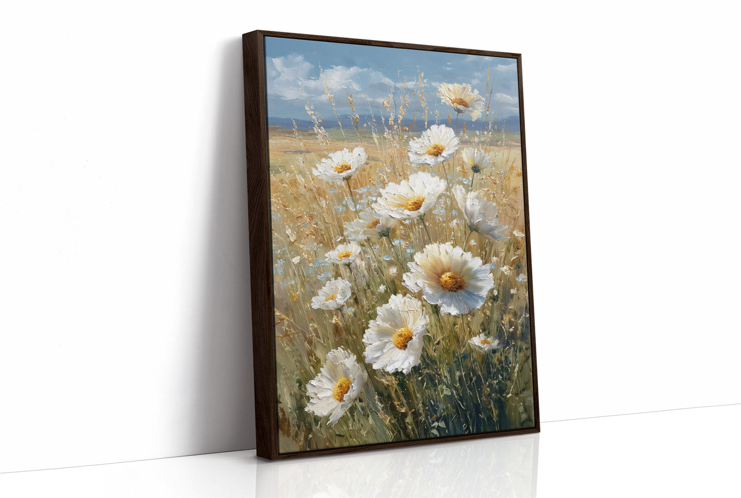 Sunlit Daisies Dance in Golden Fields