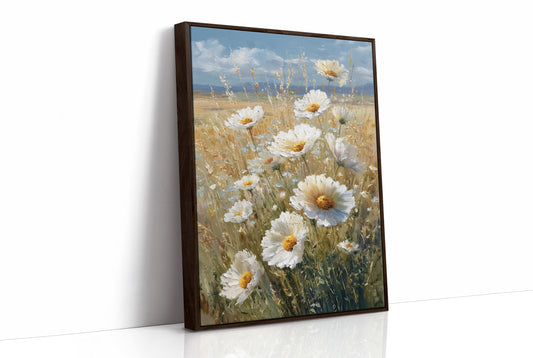 Sunlit Daisies Dance in Golden Fields
