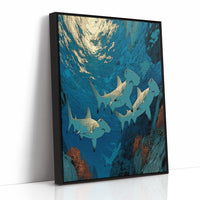 Hammerheads at the Reef Wall