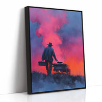 Chuckwagon Cook at Dusk