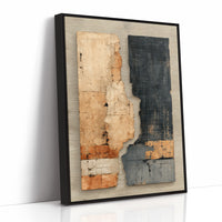 Time Carved In Rust And Navy