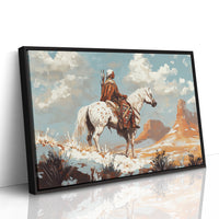 High Desert Scout on Painted Horse