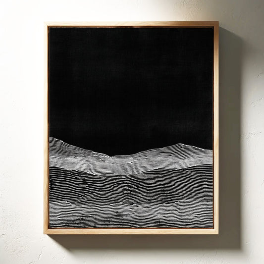 Silent Waves Beneath Midnight Skies
